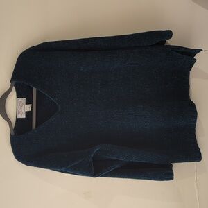Dark Blue V-Neck Sweater